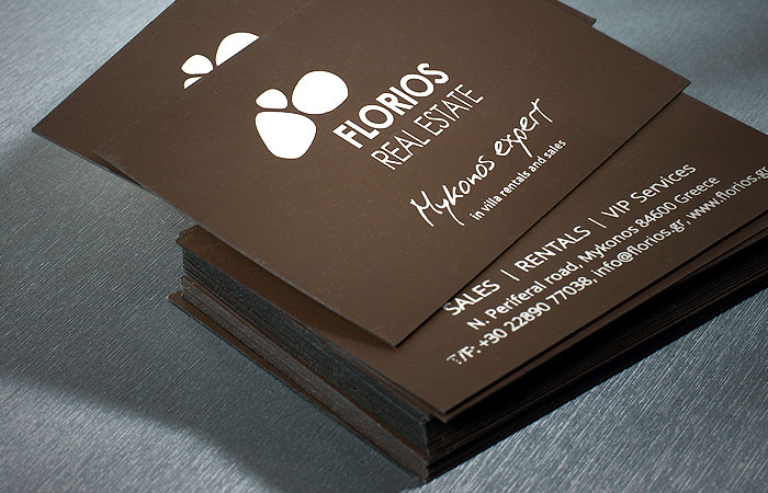 Florios Mykonos Expert Business Cards