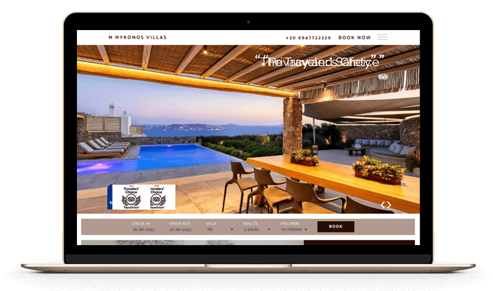 M Mykonos Villas Website